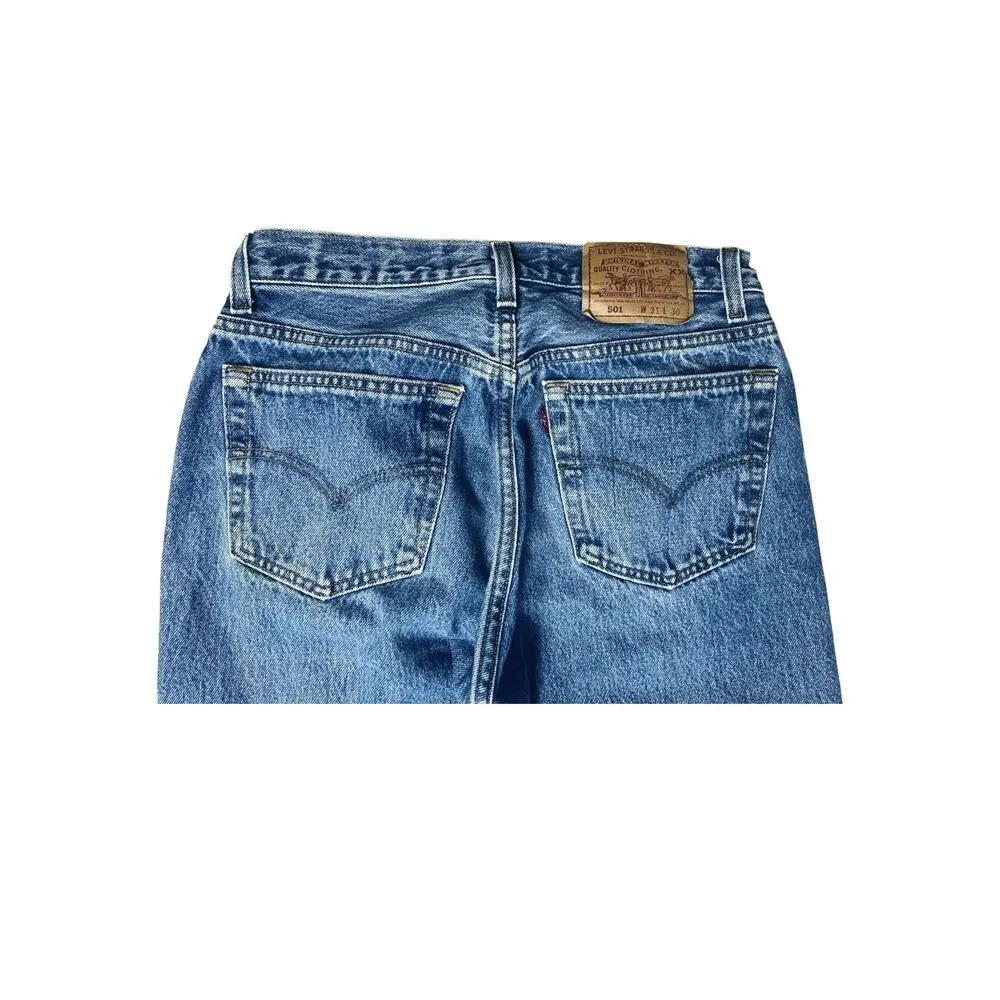 Vintage 1995 Levi’s 501 Jeans USA Made Stonewash Dad Wash 31x30